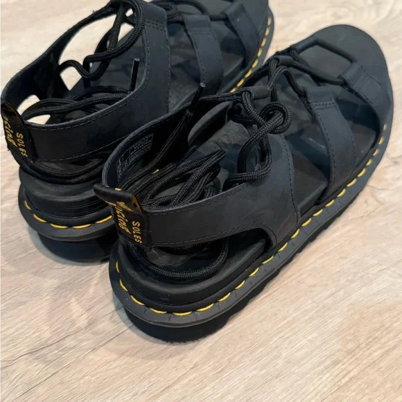 NWOT Dr Martens Nartilla Black Gladiator Sandals - Picture 3 of 6
